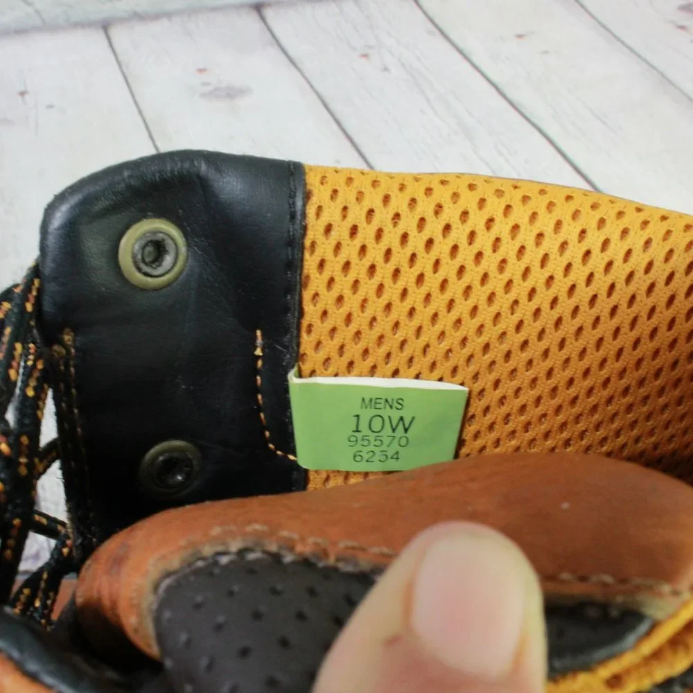 Timberland Pro 95570 Brown Leather Steel Toe Rugged Work Boots Size 10 Wide - Picture 8 of 9